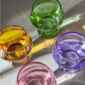 4 count 10 oz. Millennium Stemless Glasses - box opened but not used.